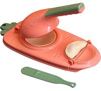 Macchina per ravioli 2 in 1, integrata a mano, per ravioli a pressione, per ravioli, manufatti da cucina, ravioli a pressione, manufatti per la pelle (rosa)