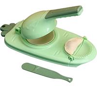 Macchina per ravioli 2 in 1, macchina per ravioli a pressione integrata a mano, per ravioli creativi per la casa, manufatti da cucina, ravioli a pressione (verde)