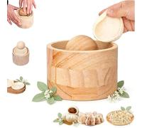 Macchina Per Ravioli In Legno Con Sfera Grande Da 2 Pollici,Pressa Manuale Per La Cucina Di Casa,Stampo Per Pasta Antiaderente Per Gnocchi,Ravioli,Pasta,Torte(Facile Da Impugnare)
