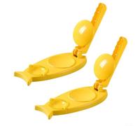 Macchina per ravioli manuale 3 in 1, in polipropilene, colore giallo | Funzione 3 in 1, rende gnocchi, ravioli, empanadas, ideale per principianti e professionisti, risparmia tempo