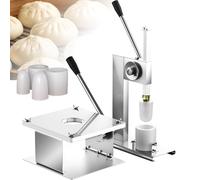 Macchina per realizzare ravioli, sfogliatrice multifunzione in acciaio inox, per panini ripieni al vapore, include 3 stampi per uso domestico, negozio, buffet e ristorante