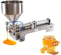 Macchina per Riempimento Semi-Automatica per Paste, Riempitrice Liquidi Regolabile in Acciaio Inox per Creme Cosmetiche e Miele | Alta Precisione Anti-Goccia | per Laboratorio Casa Azienda,50-500ml