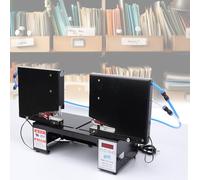 Macchina per rilegatura CNC da 100MM, Cucitrice pneumatica opposta a doppia testa da 0,95-13,8 pollici, Slot per graffette pop-up, Macchina per rilegatura rapida automatica elettrica per ufficio