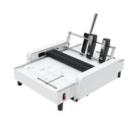 Macchina per rilegatura pieghevole per libretti, A3 110 V Macchina per piegare la carta 2 in 1 Multifunzionale Automatic Book Maker Stapling per scuole Negozi di stampa Uffici e fabbrica