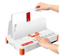 Macchina per Rilegatura Termica Heavy Duty da 500 Fogli, Rilegatrice a Fusione a Caldo da 55mm ad Alta Capacità per Rapporti, Contratti e Fatture 1mm