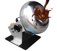 Macchina per rivestimento di zucchero 200 W Piccola lucidatrice Angolo regolato, per zucchero, cioccolato, commerciale Capacità 1-3 Kg Rivestimento di cioccolato, Φ 320 Mm Pentola in acciaio