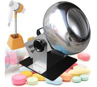 Macchina per rivestimento di zucchero in acciaio inox 200 W elettrico per noci, miscelatore per alimenti a tamburo, per ristoranti, negozi di alimentari, capacità 1-3 kg, lucidatrice per riv