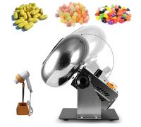 Macchina per rivestimento di zucchero Macchina per rivestimento di caramelle commerciale, macchina per lucidatura di rivestimento di cioccolato da 1-3 kg/volta, macchina per essiccazione di