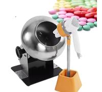 Macchina per rivestimento di zucchero Macchina per rivestimento di zucchero elettrica con supporto e soffiatore, macchina per rivestimento di cioccolato commerciale da 1-3 kg, macchina per l