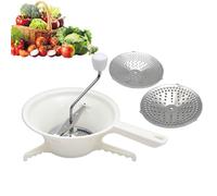 Macchina Per Salsa Di Mele | passapomodoroRotante Passaverdura Multifunzionale Ergonomico - passapomodoroCon 3 Dischi Intercambiabili Passaverdure Per Salsa Di Succo Di Mela Zuppe