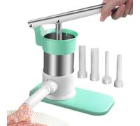 Macchina per salsicce fatta in casa - Macchina per riempire salsicce fatte in casa in acciaio inossidabile | Macchina per il riempimento di carne di grande capacità con manico ergonomico per cucina