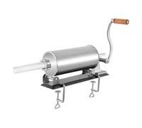 Macchina per salsicce manuale in acciaio inox, 3 l, manuale per salsicce, in acciaio inox, set di siringhe per salsicce + 4 tubi di riempimento, per casa, cucina, ristorante