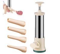 Macchina Per Salsicce Manuale - Insaccatrice Per Carne In Acciaio Inossidabile, Accessorio Per La Produzione Di Carne Da Cucina, Di Tubi Per Salsicce Per Riempitrice Da 3 Litri, Strumento Per
