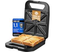 Macchina per sandwich ProfiCook per 4 sandwich contemporaneamente | Piastre antiaderenti | Nessun rischio di bruciature | 1600 W | Indicatore di pronto all'uso | Tostapane | PC ST 1329