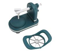 Macchina per sbucciare la frutta a manovella multiuso con taglierina per frutta Pelapatate in acciaio inossidabile PP per (Verde)