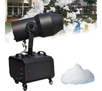 Macchina per Schiuma da 2000 W, Cannone per Schiuma Commerciale Ad Effetto Scenico con Copertura di 60㎡ | Distanza di Spruzzo 6-8M e Bolle di Nebbia Ad Angolo Regolabile