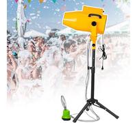 Macchina Per Schiuma Da Palco Da 1000 W Per Esterni (Testa Oscillante Su/Giù), Cannone Per Schiuma Per Feste Estive In Piscina, Feste Per Bambini, Effetti Scenici, Feste Di Natale In Discoteca,Yellow