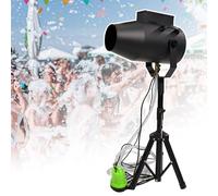 Macchina Per Schiuma Da Palco Da 1000 W Per Esterni (Testa Oscillante Su/Giù), Cannone Per Schiuma Per Feste Estive In Piscina, Feste Per Bambini, Effetti Scenici, Feste Di Natale In Discoteca,Black