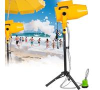 Macchina per schiuma di grandi dimensioni, macchina per schiuma da palco ad alta potenza da 1000 W, adatta per all'aperto, distanza di spruzzo da 6 a 10 metri/80 metri quadrati(Yellow)