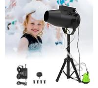 Macchina Per Schiuma Per Feste All'Aperto | Macchina Per Schiuma A Getto D'Acqua Con Effetto Scenico | Macchina Per Schiuma Con Testa Oscillante Su/Giù Per Atmosfera Natalizia,Black