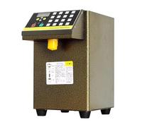 Macchina per Sciroppi, Fruttosio Macchina 16 Pulsanti Sciroppo Dispenser Contenitore 8L Quantità(Gold)