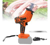 Macchina per segare Ossa di Carne, Sega da Macellaio elettrica Portatile per Uso Domestico, con Luce a LED Sega Alternativa Multifunzionale per Tagliare Ossa di Carne Braciole di Maiale al Bacon, 1 b