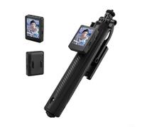 Macchina per selfie estensibile con monitor posteriore, treppiede da 1,7 m per anteprima dal vivo e controllo touch, rotazione a 360 gradi per telecomando Bluetooth per influencer e viaggi (A)