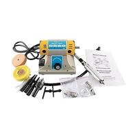 Macchina per sfaccettatura delle Gemme Gioielli Rock Gem Lucidatura Tampone Macchina da Banco Tornio Lucidatrice 350W Smerigliatrice Elettrica Mulino Rettificatrice Lucidatrice Kit di Strumenti(1)