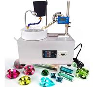 Macchina per sfaccettatura di gemme, lucidatrice angolare per pietre di giada da 180 W con pompa dell'acqua con display digitale, macchina lapidaria per smerigliatrice piana da 2800 giri/min, per la