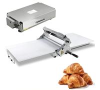 Macchina per sfogliare la pasta, rullo manuale per pasticceria con spessore regolabile 0,5-25 mm, rullo per pasta per pizza in acciaio inossidabile per panetteria e pasticceria