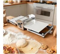 Macchina per sfogliatrice elettrica, spessore regolabile 2-30mm, rotolamento avanti e indietro per pasticceria, pane, pizza e pasta