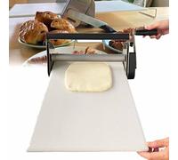Macchina per sfogliatrice per pasta in acciaio inox, spessore regolabile per panetteria, pizza, croissant, grande rullo pieghevole per pasticceria