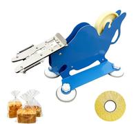 Macchina per sigillare il pane, sigillatrice per sacchetti in acciaio inossidabile con dispositivo scorrevole e 4 forti ventose per confezionare biscotti, pane e caramelle
