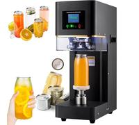 Macchina per sigillare lattine completamente automatica per lattine in alluminio e PET con contatore LCD, guarnizioni diametro 55 mm e altezza 115-170 mm per tè a bolle, succo e birra