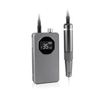 Macchina per smalto per unghie, lucidatrice per manicure, portatile, ricaricabile, strumento per manicure 2 in 1, colore grigio, facile da usare (grigio)