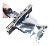 Macchina per sottovuoto - 200 mm-400 mm termosaldatrice con riscaldamento su entrambi i lati, 7 impostazioni di temperatura regolabili, larghezza di tenuta 15 mm per sacchetti di stagnola, kraft