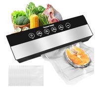 Macchina per sottovuoto 6 in 1, macchina per sottovuoto per alimenti, macchina per sottovuoto multifunzione, macchina per sottovuoto rapida e compatta, saldatrice per sottovuoto, per asciutto, umidità