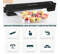 Macchina per sottovuoto, macchina per sottovuoto completamente automatica per alimenti secchi e umidi, inclusi sacchetti sottovuoto da 5 pacchi per la conservazione nella cucina di casa specificazione