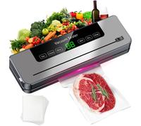Macchina per sottovuoto per alimenti 220V 5 modalità Sigillatrice sottovuoto automatica a secco e bagnato con sacchetti da 10 pezzi Conservazione degli alimenti per la cucina domestica