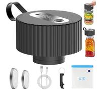 Macchina per sottovuoto per bicchieri: macchina per sottovuoto elettrica vasetti per conserve con 10 sacchetti sottovuoto, macchina sottovuoto per bicchieri, sigillante automatico Mason Jar per