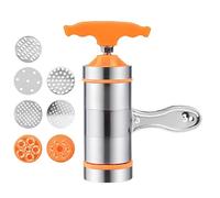 Macchina per spaghetti manuale - macchina per pasta in acciaio | Pressa manuale Fast Noodle con 7 forme | Spaghetti macchina per ramen