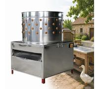 Macchina per Spennare Polli, Spiumatrice per Pollame per la Fattoria | Motore elettrico, acciaio inox e dita in gomma per anatre, tacchini, oche, quaglie e piccoli volatili da cortile(3kg)