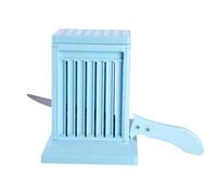 Macchina per spiedini di carne, forchetta per barbecue, scatola da barbecue a 49 fori, macchina per cucinare all'aperto per barbecue carne e verdure, blu