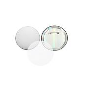 Macchina Per Spille, 100/200pcs Distintivo In Bianco Pin Button Maker Parti di Metallo Pulsante FAI DA TE Materiale Forniture Riflettente Indietro for Button Maker Macchina Rotonda(100pcs 5.8cm)