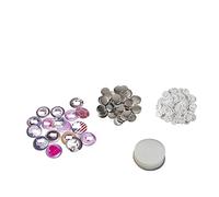 Macchina Per Spille, 100 pezzi di materiale for badge a bottone con spilla in bianco rotondi Materiali for la creazione di badge for componenti fai-da-te(56mm)