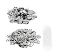 Macchina Per Spille, 100 Pz Mini Fai Da Te Rotondo Specchio Materiale Distintivo Bottone Vuoto Perni for Button Bad Maker Macchina 25mm, 32mm, 37mm, 44mm, 58mm, 75mm(44mm)