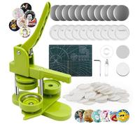 Macchina per Spille 58mm, Macchina per Fare le Spille con 100 Accessori & Taglierina Circolare, Macchina per Fare Badge, Macchina per Creare Bottoni, Pin Maker Fai da Te, Macchina per Fare Bottoni