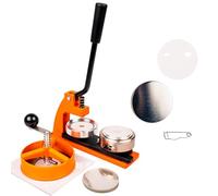 Macchina per Spille 58mm | Macchina per fare le Spille con 100 Badge | Macchina Crea Spille con Taglierina Circolare | Intercambiabile con 25mm 38mm 45mm 77mm | Macchina per fare Spille | Pin Maker
