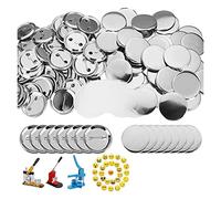 Macchina Per Spille, Bottone artigianale in plastica trasparente con portachiavi a spillo(37mm Badge machine,50set)