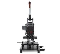 Macchina per Stampa A Caldo su Pelle 500w, Macchina di Pressione per Brunitura 10x15cm, Controllo della Temperatura 0-400℃, Posizionamento Preciso, Punzonatrice Manuale A Leva Goffratura Digitale per